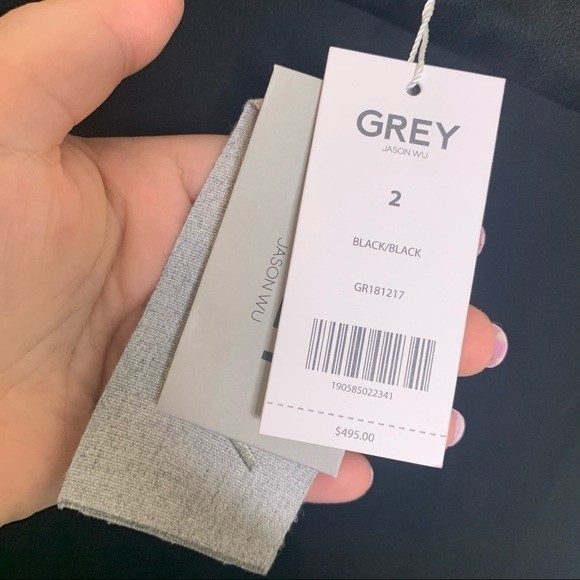 Jason Wu GREY Satin-Backed Cold-Shoulder Dress 2 - Picture 9 of 11